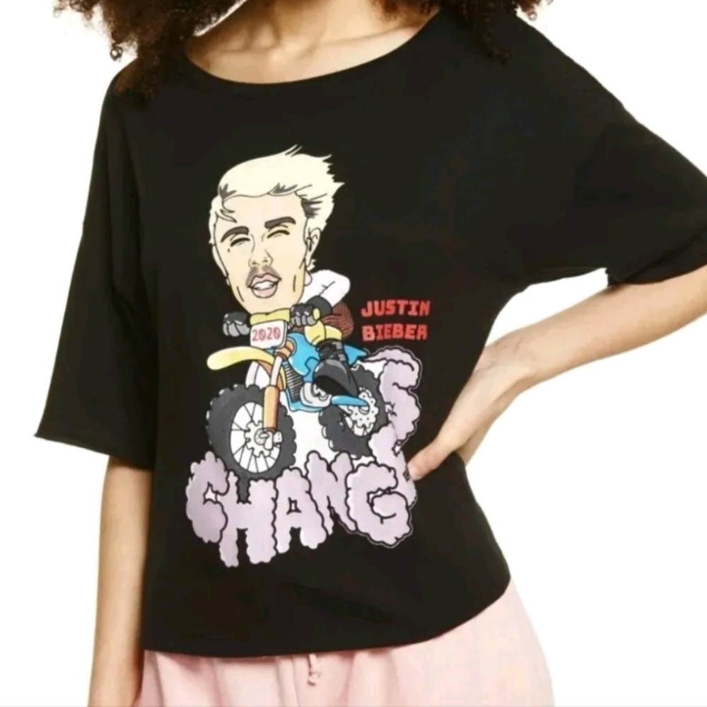 NWT Justin Bieber Changes Tee size XXS/ Oversized fit